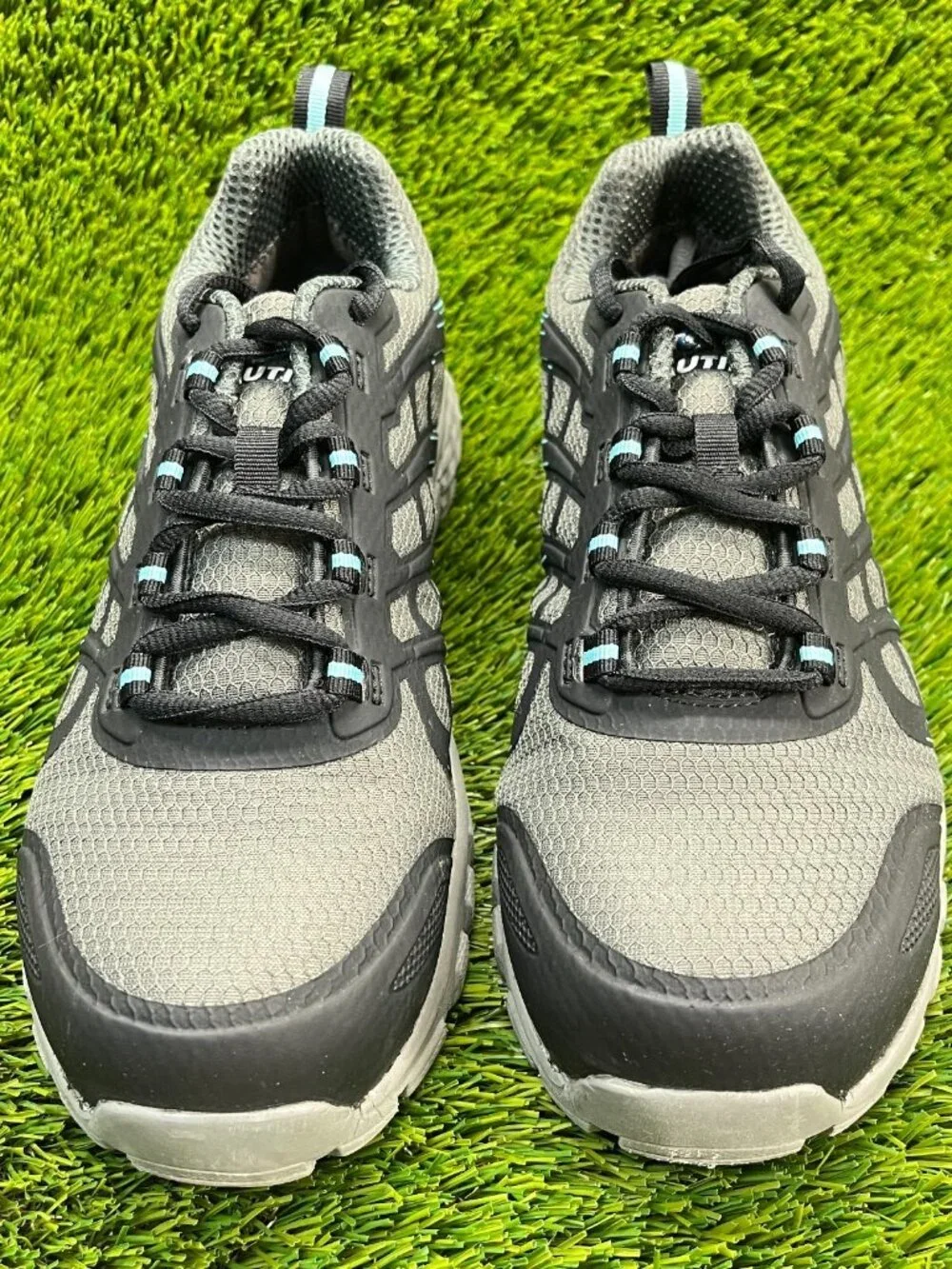 Nautilus Stratus Womens Size 9.5 Gray Black Composite Toe Work Safety Shoes